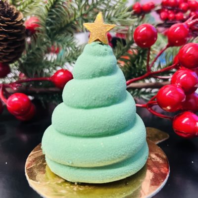 Monoporcja musowa choinka