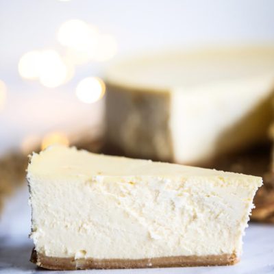 Sernik z białą czekoladą Boże Narodzenie